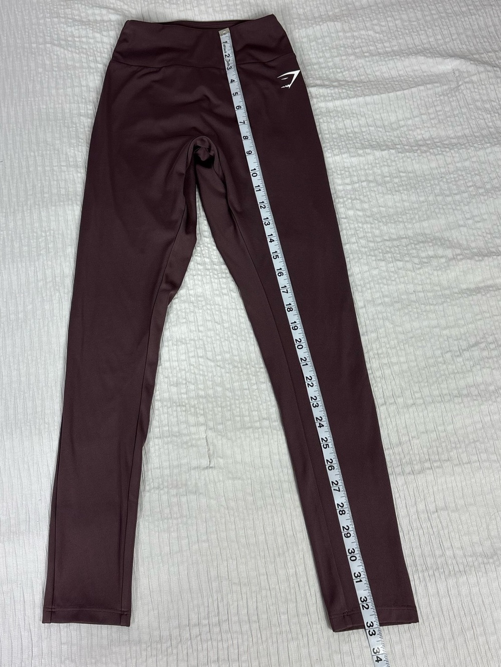 Gymshark Burgundy Seamless High-Waist Leggings - Picture 8 of 8